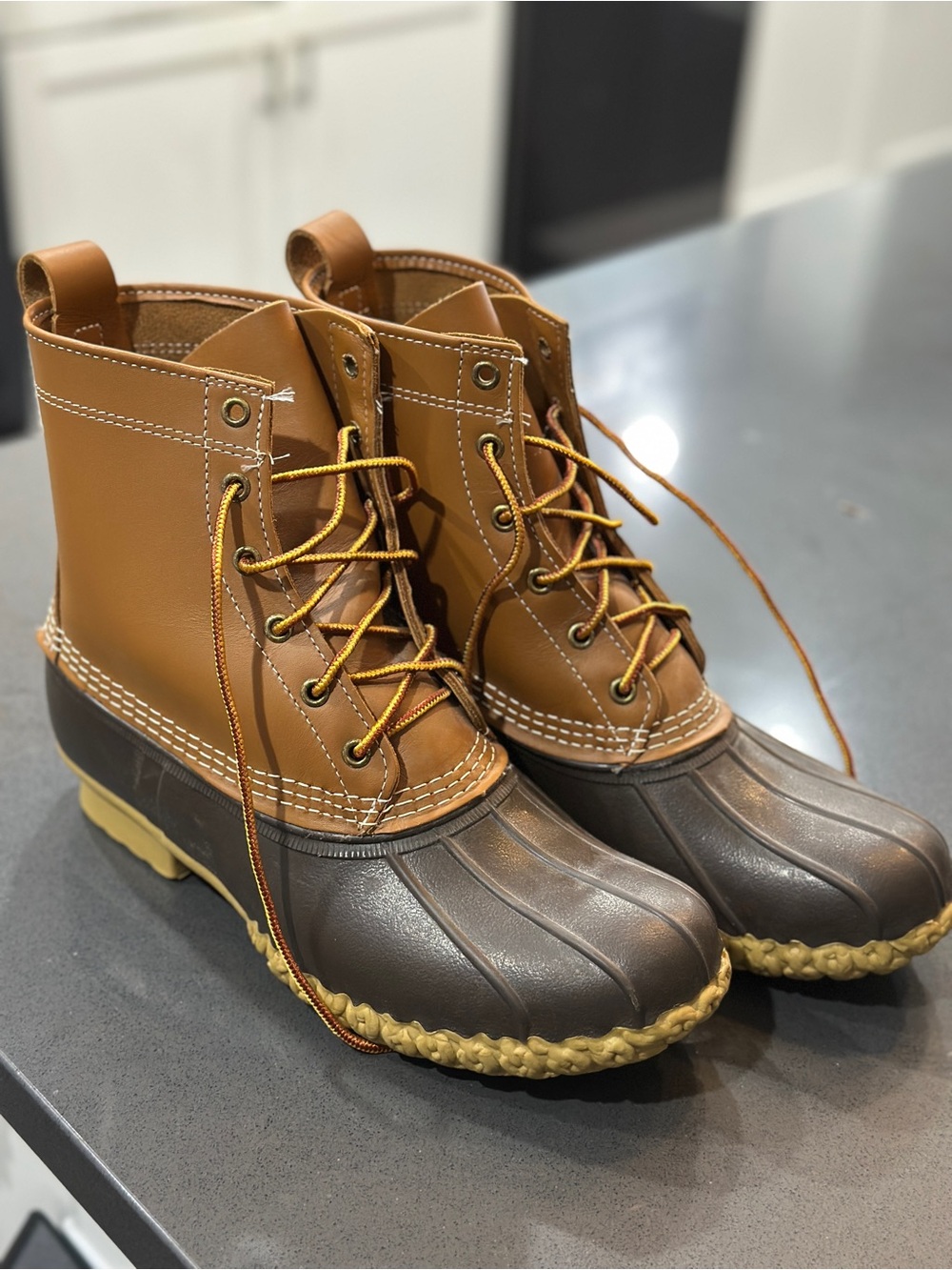 L.L. Bean Two-Tone Brown Duck Boots